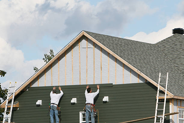 Professional Emergency Siding Repair technician working in Blacklick, OH